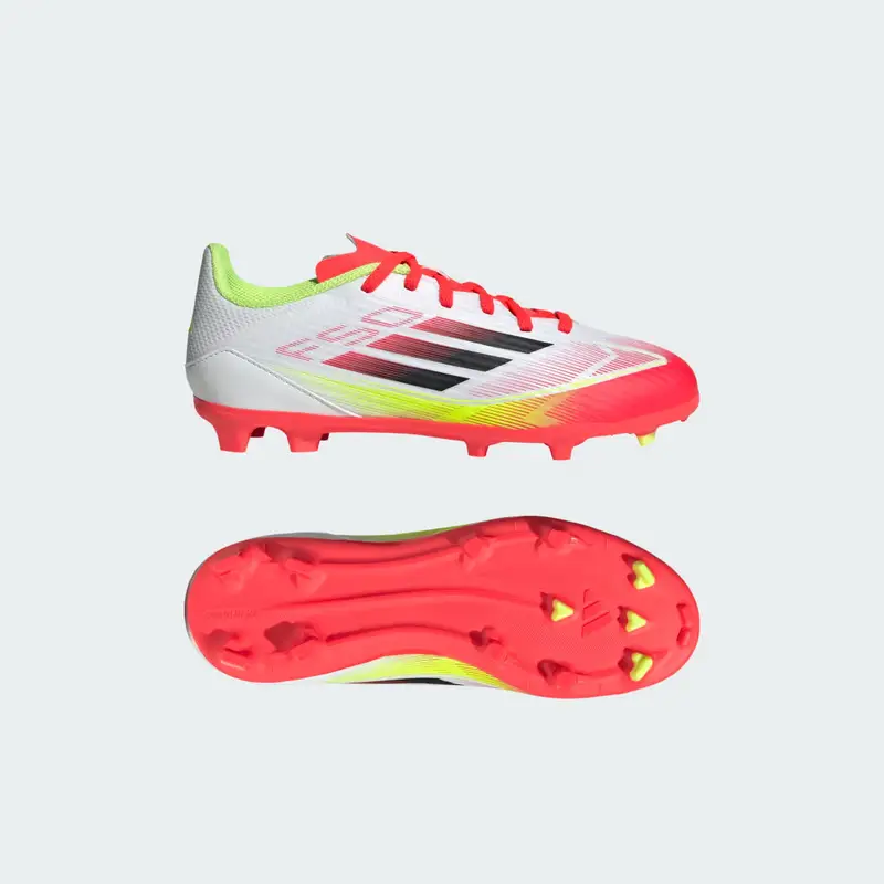 Scarpe da calcio F50 League Firm/Multi-Ground Junior Cloud White