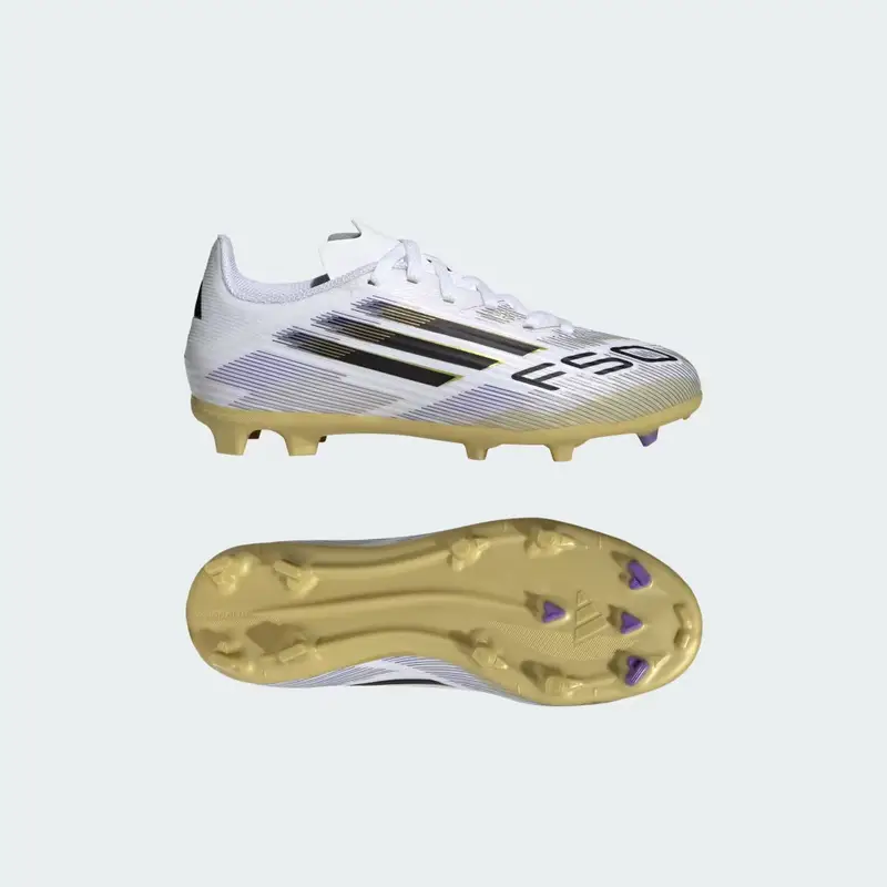 Scarpe da calcio F50 League Firm/Multi-Ground Kids Cloud White