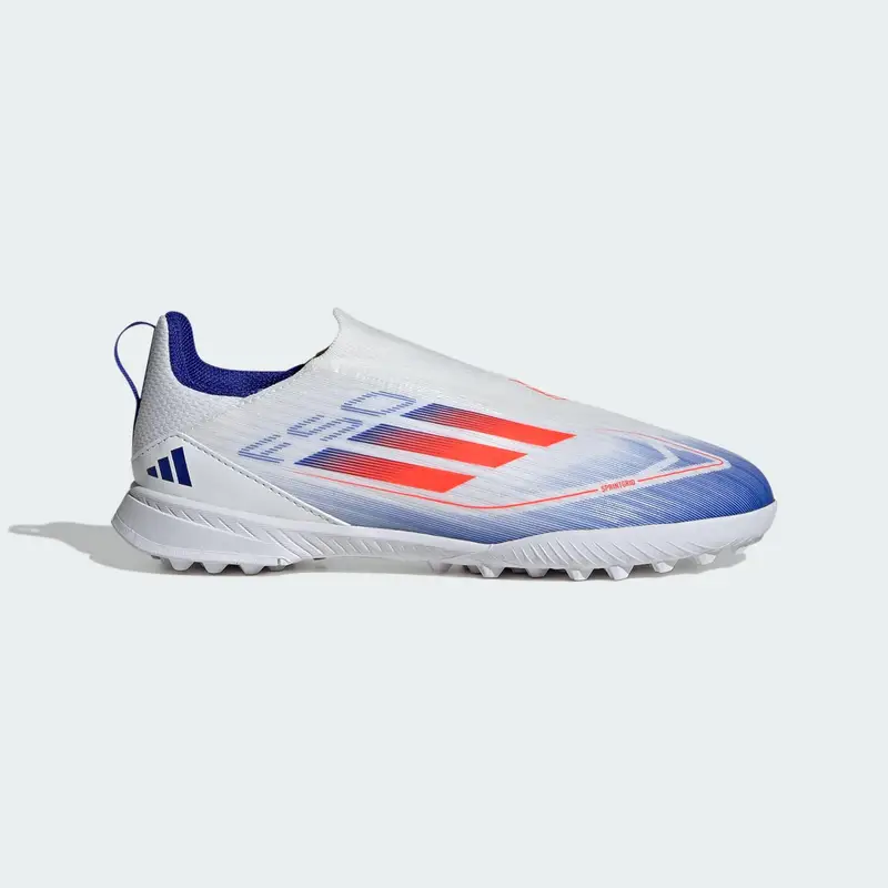 Scarpe da calcio F50 League Laceless Turf Kids | Adidas Bianco