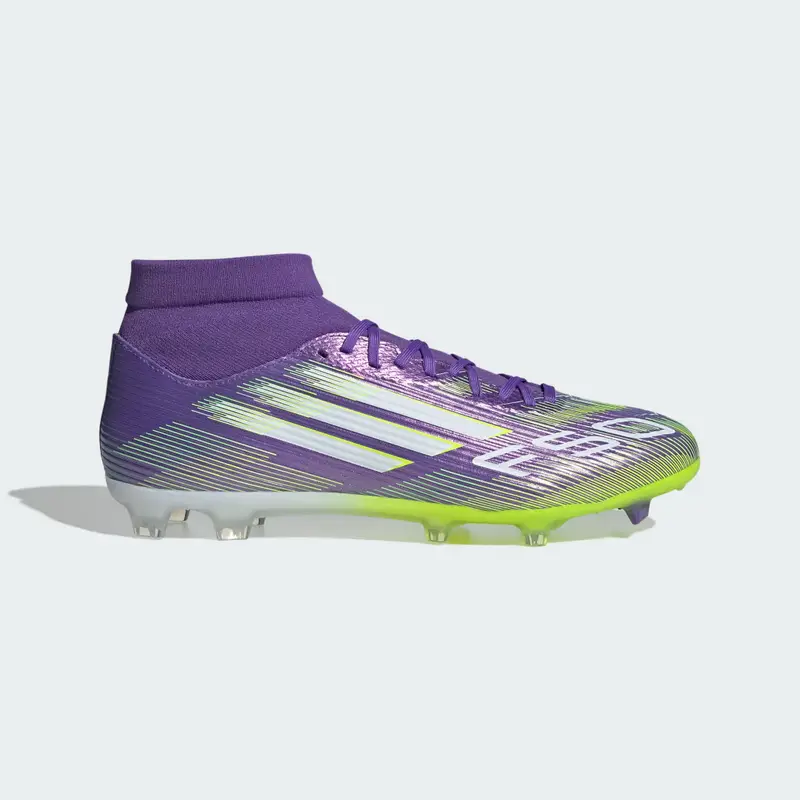Scarpe da calcio F50 League per terreni compatti/multi-superficie Purple Rush miniatura 2