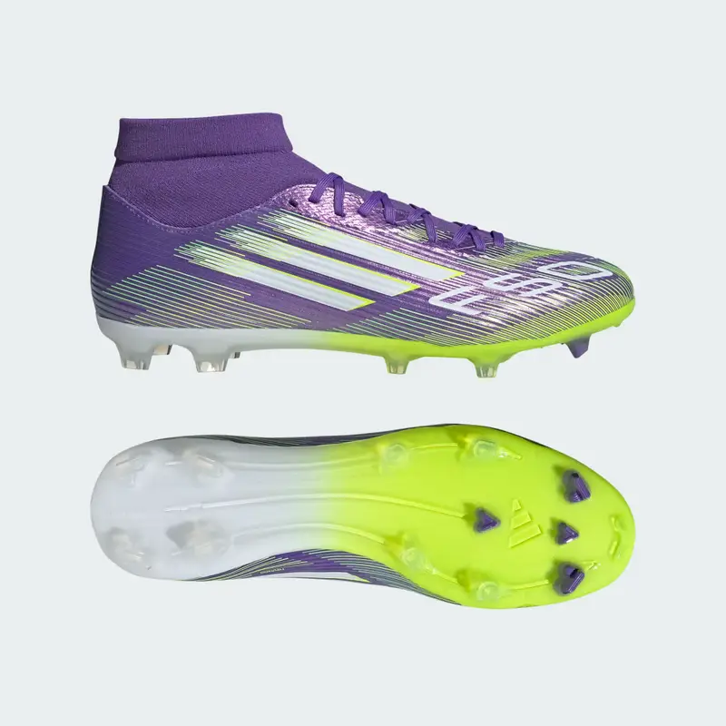 Scarpe da calcio F50 League per terreni compatti/multi-superficie Purple Rush
