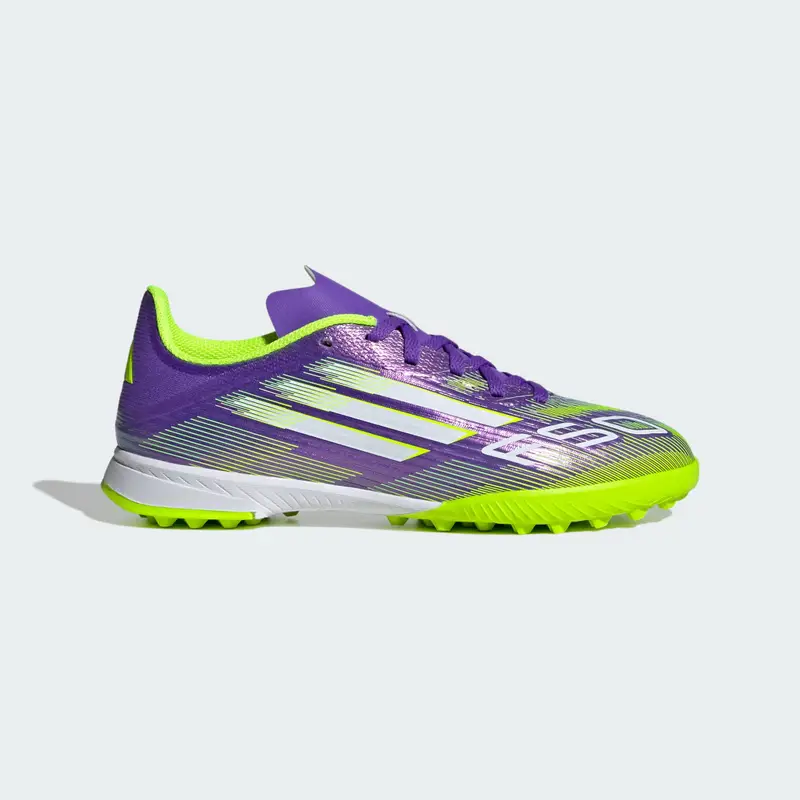 Scarpe da calcio F50 League Turf Bambini Purple Rush miniatura 2