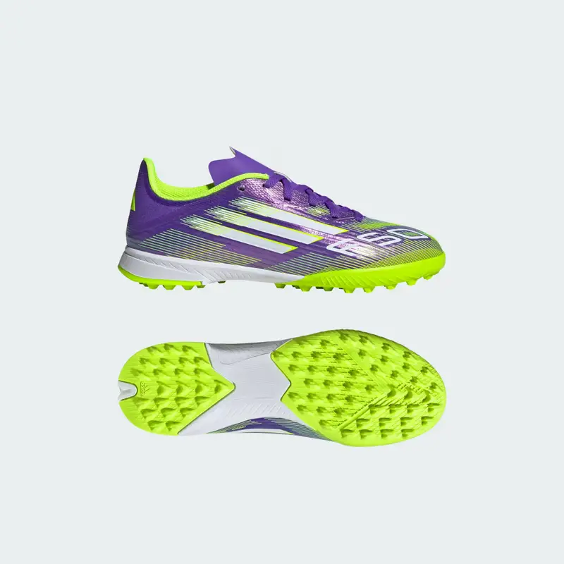 Scarpe da calcio F50 League Turf Bambini Purple Rush