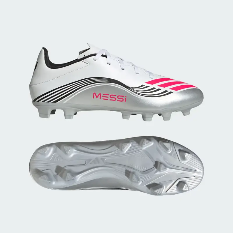 Scarpe da calcio F50 Messi Club compatti/multisuperficie Cloud White