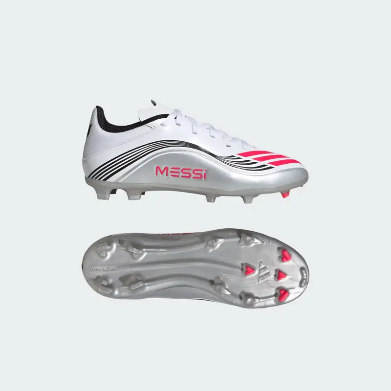 Scarpe da calcio F50 Messi League Terreni Compatti/Multi-Superficie Bambini Cloud White