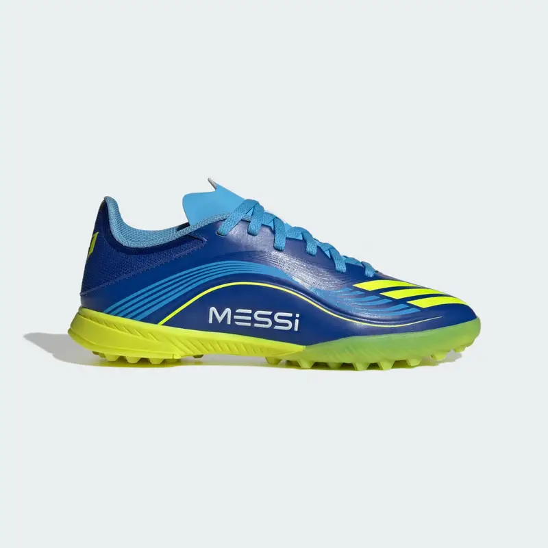 Scarpe da calcio F50 Messi League Turf Bambini Royal Blue miniatura 2