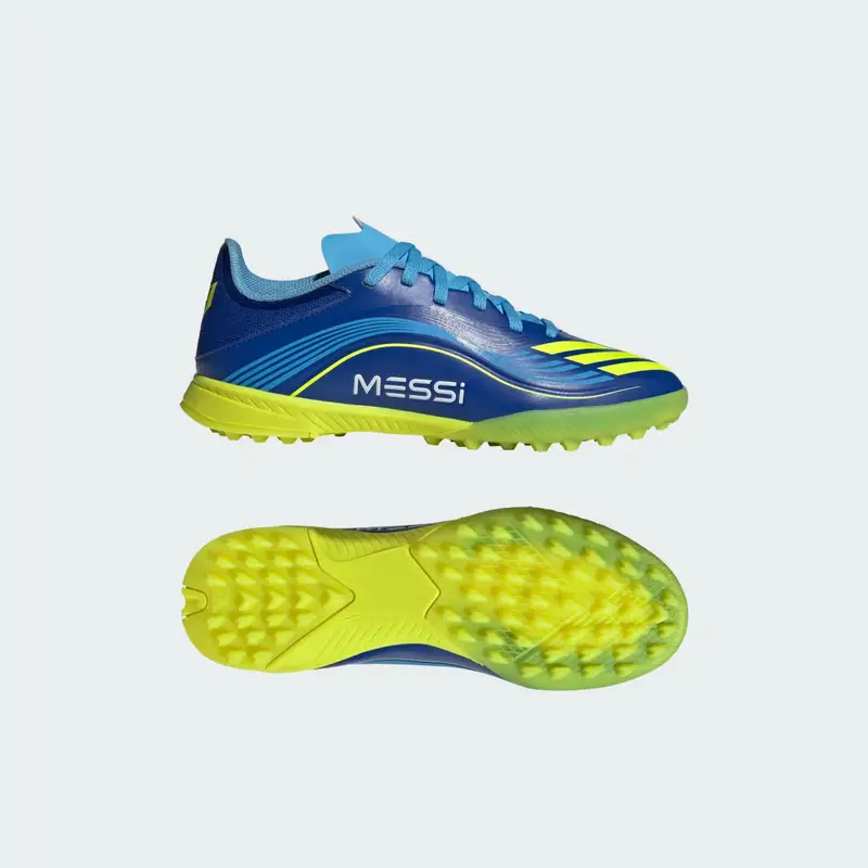 Scarpe da calcio F50 Messi League Turf Bambini Royal Blue