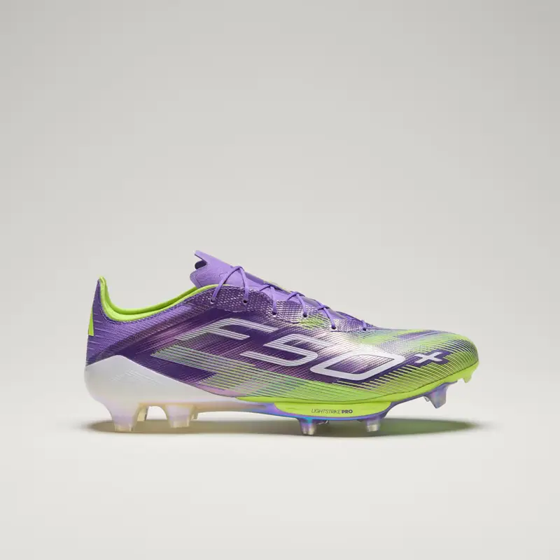 Scarpe da calcio F50+ per Terreni naturali compatti Purple Rush miniatura 3