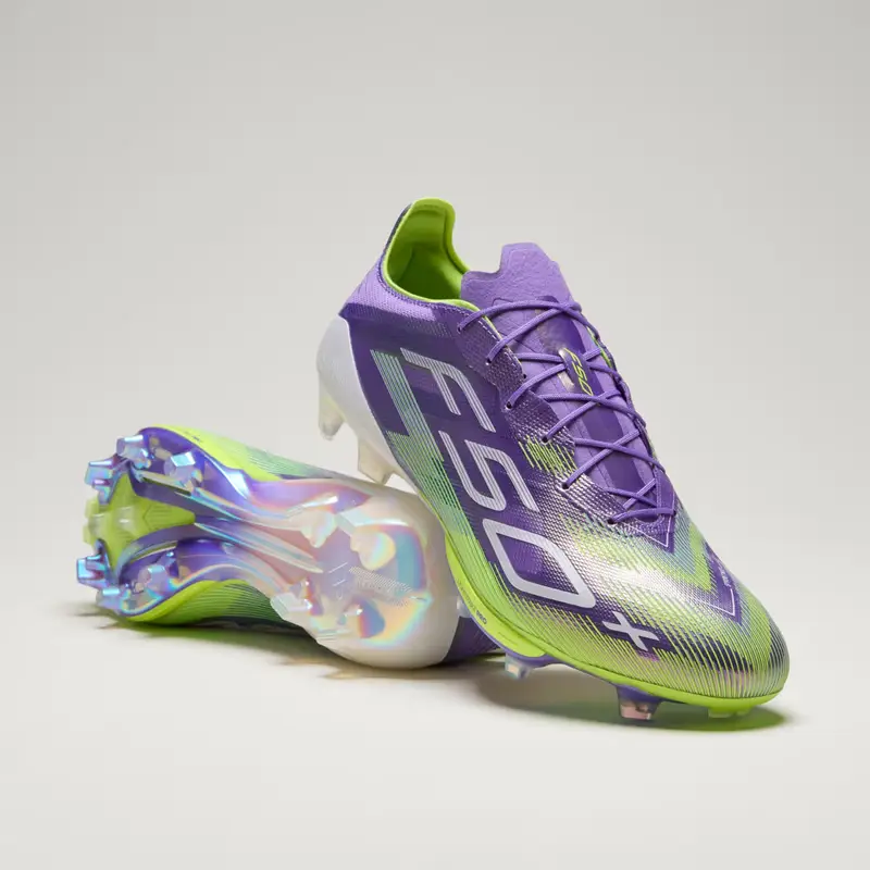 Scarpe da calcio F50+ per Terreni naturali compatti Purple Rush
