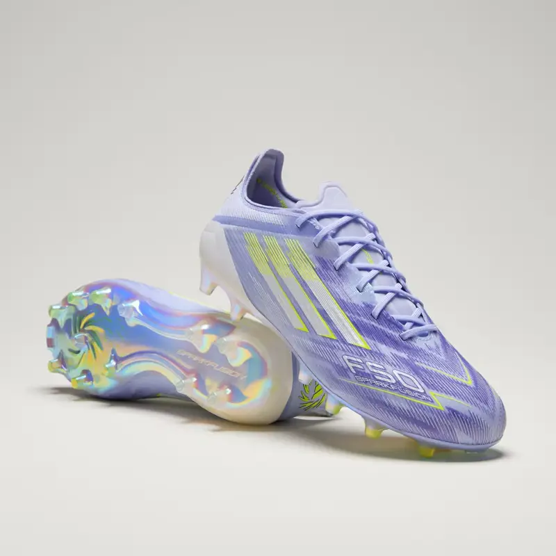 Scarpe da calcio F50 Sparkfusion Elite Low per terreni naturali compatti/erba artificiale Violet Tone