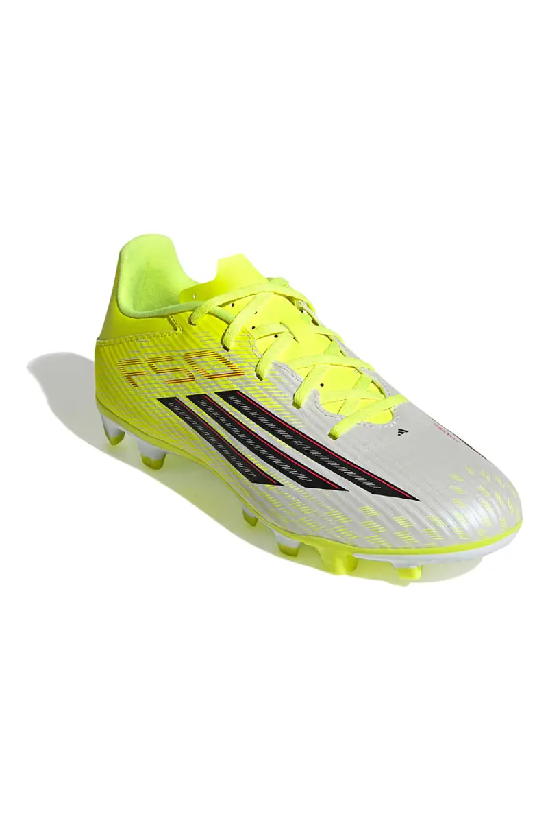Scarpe da calcio giallo fluo FG/MG leggerezza e controllo Adidas F50 Club [BIANCO miniatura 2