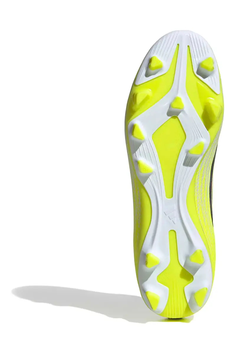 Scarpe da calcio giallo fluo FG/MG leggerezza e controllo Adidas F50 Club [BIANCO miniatura 4