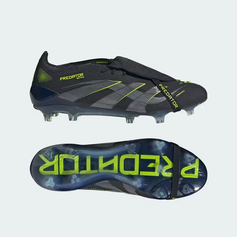 Scarpe da calcio Predator Elite con linguetta pieghevole per terreni compatti Core Black