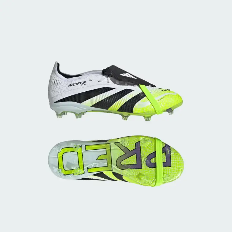 Scarpe da calcio Predator Elite con linguetta ripiegabile per terreni compatti â Bambini Cloud White