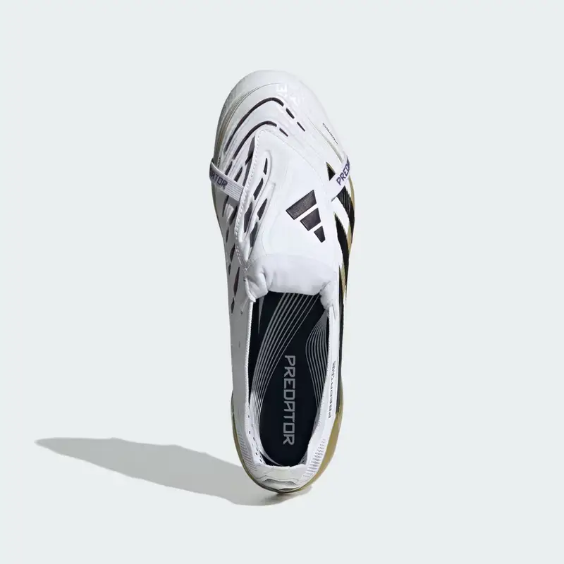 Scarpe da calcio Predator Elite Fold-Over Tongue Soft Ground Cloud White miniatura 3