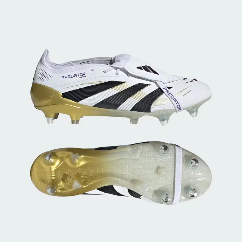 Scarpe da calcio Predator Elite Fold-Over Tongue Soft Ground Cloud White