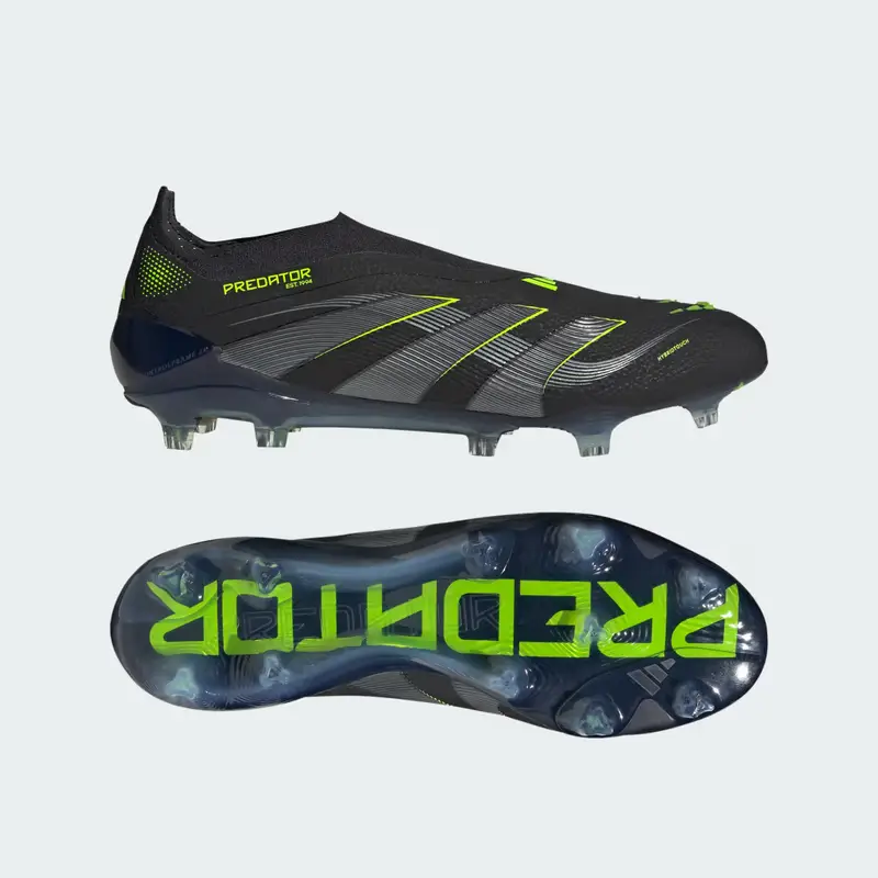 Scarpe da calcio Predator Elite Laceless per terreni compatti Core Black