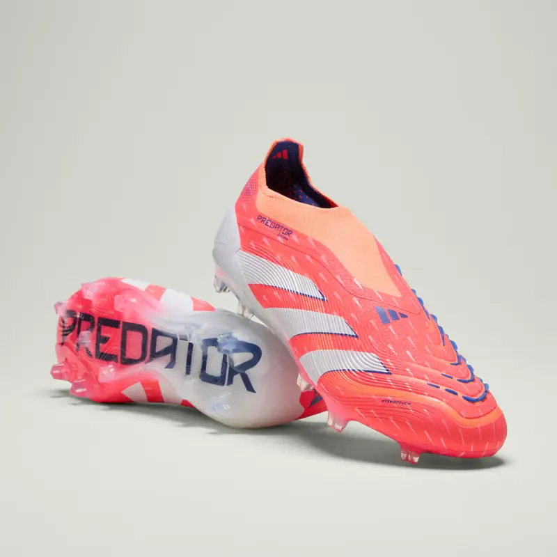 Scarpe da calcio Predator Elite Laceless per terreni compatti Signal Coral