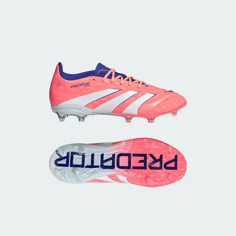 Scarpe da calcio Predator Elite per Terreni Compatti Bambini Signal Coral
