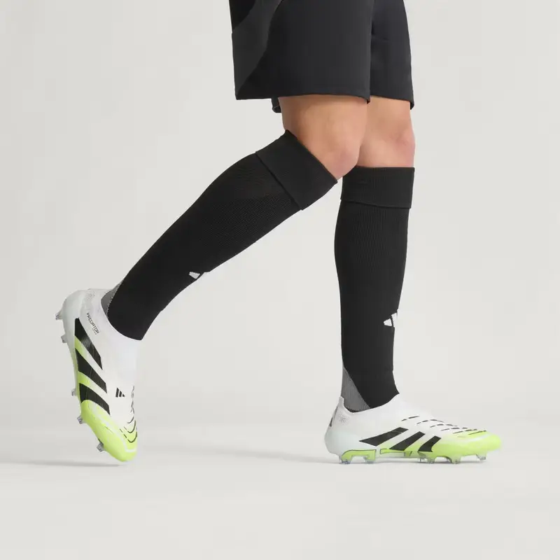 Scarpe da calcio Predator Elite senza lacci per terreni naturali compatti Cloud White miniatura 2