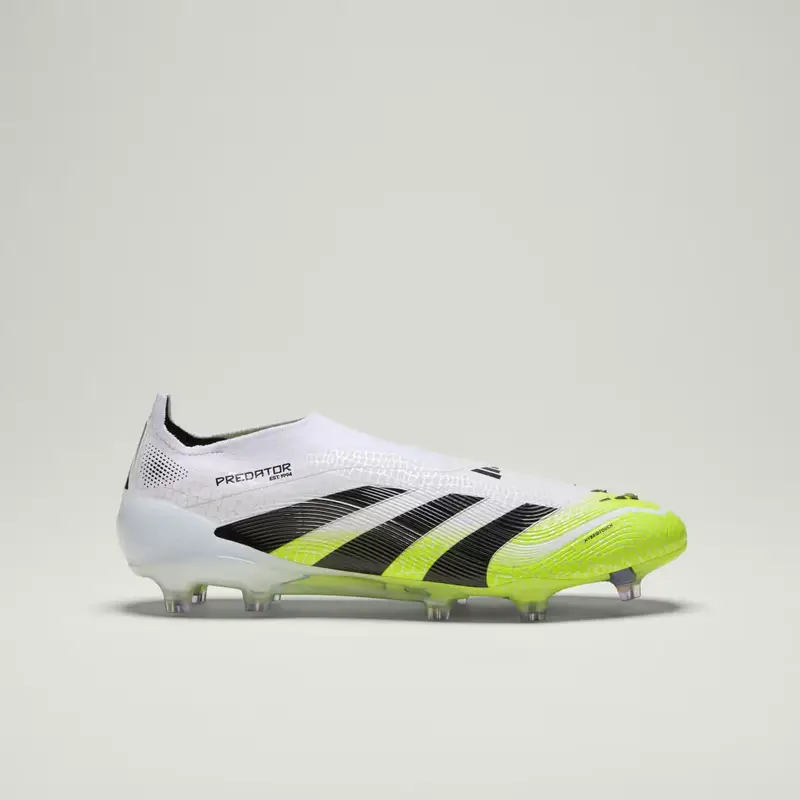 Scarpe da calcio Predator Elite senza lacci per terreni naturali compatti Cloud White miniatura 3