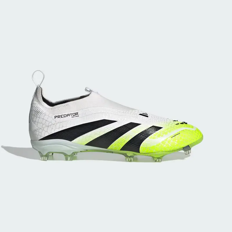 Scarpe da calcio Predator Elite senza lacci per terreni naturali compatti per bambini e bambine Cloud White miniatura 2