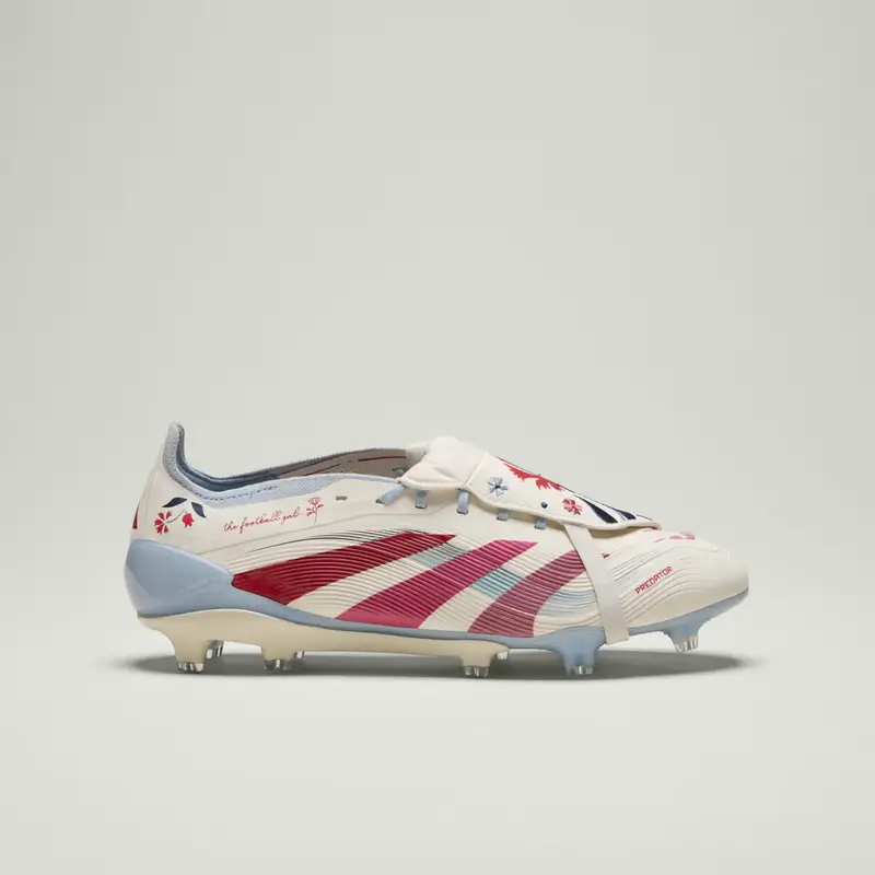 Scarpe da calcio Predator Elite TFG kids con linguetta ripiegabile per terreni naturali compatti Off White miniatura 3