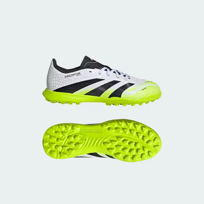 Scarpe da calcio Predator League Turf per bambini Cloud White