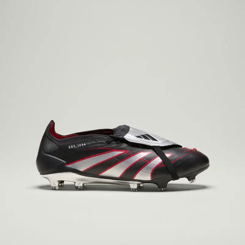 Scarpe da calcio Predator Obsidian Strike con linguetta ripiegata e suola rigida Core Black miniatura 3
