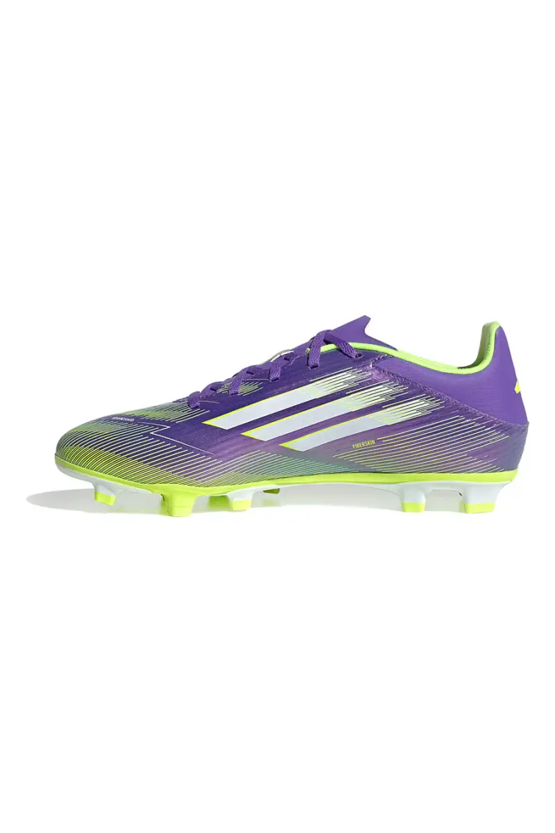 Scarpe da calcio viola e giallo fluo con tacchetti Adidas F50 Club FG/MG [VIOLA] miniatura 4