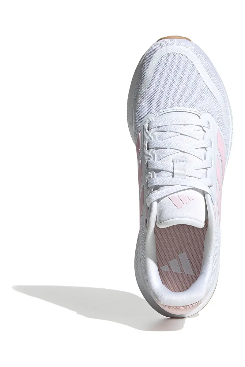 Scarpe da running bianche con dettagli rosa e suola Cloudfoam Adidas Runfalcon 5 J [BIANCO] miniatura 3