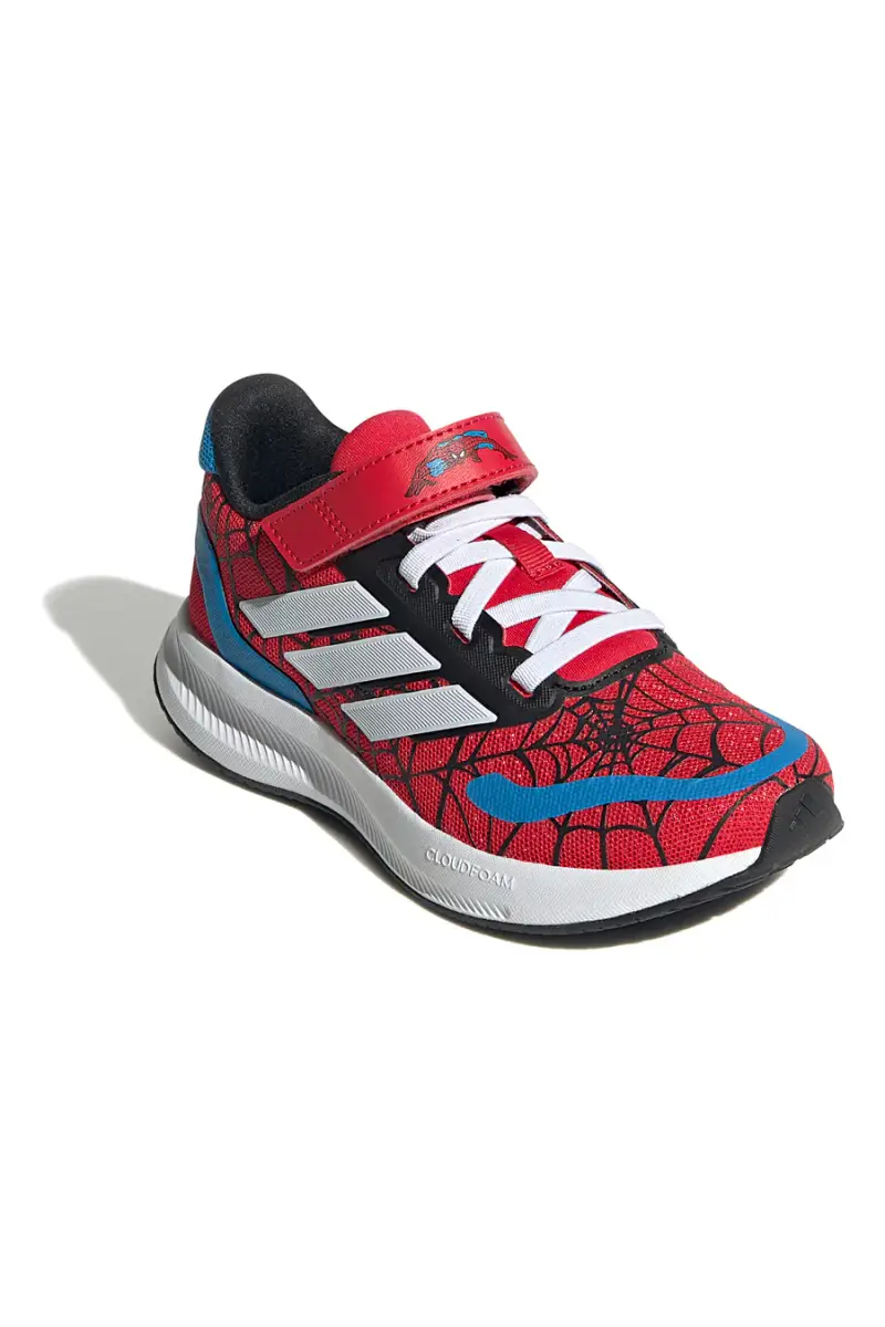 Scarpe da running rosse con grafica Spider-Man e chiusura a strappo Adidas Runfalcon Spiderman EL C [BIANCO] miniatura 2