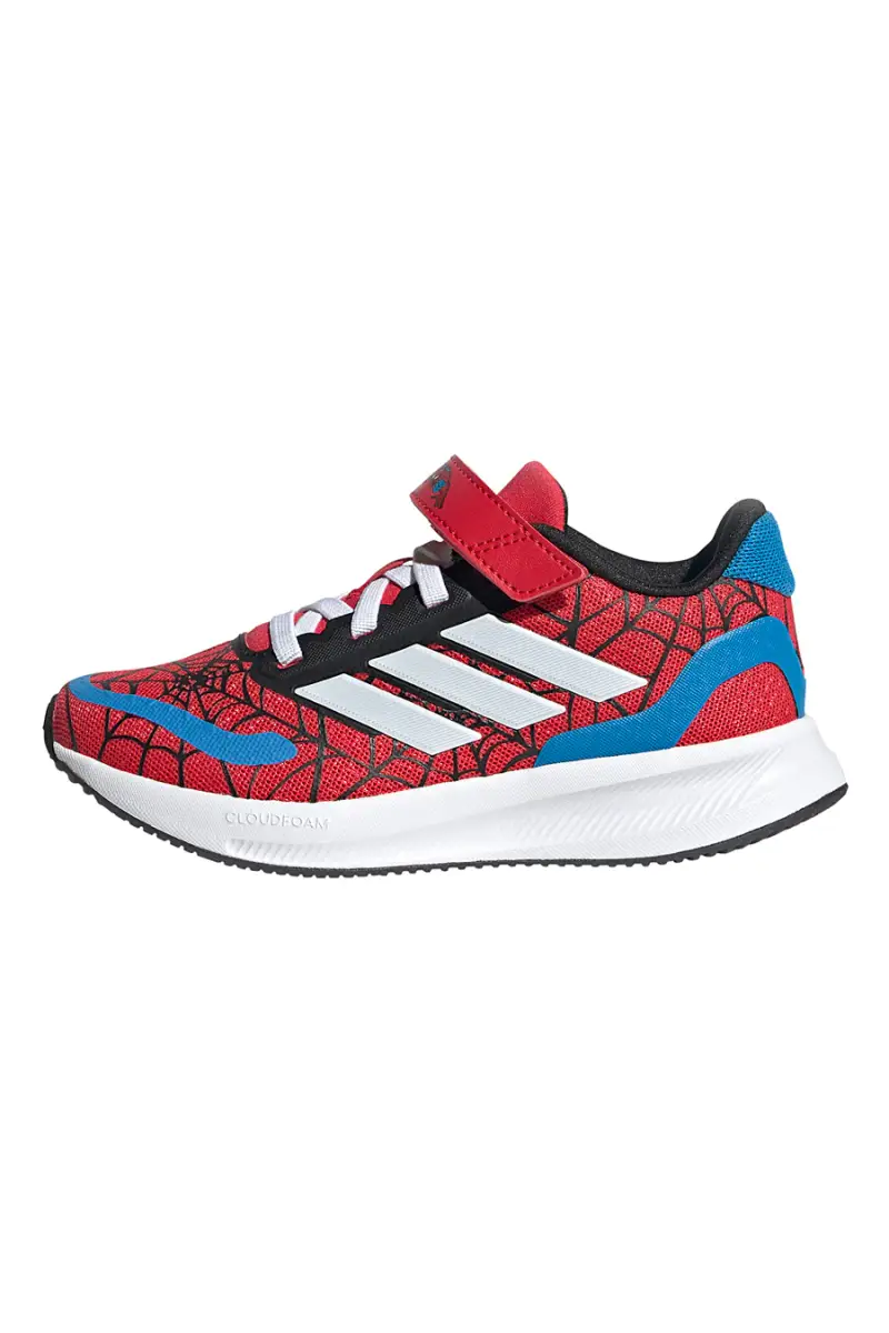 Scarpe da running rosse con grafica Spider-Man e chiusura a strappo Adidas Runfalcon Spiderman EL C [BIANCO] miniatura 3