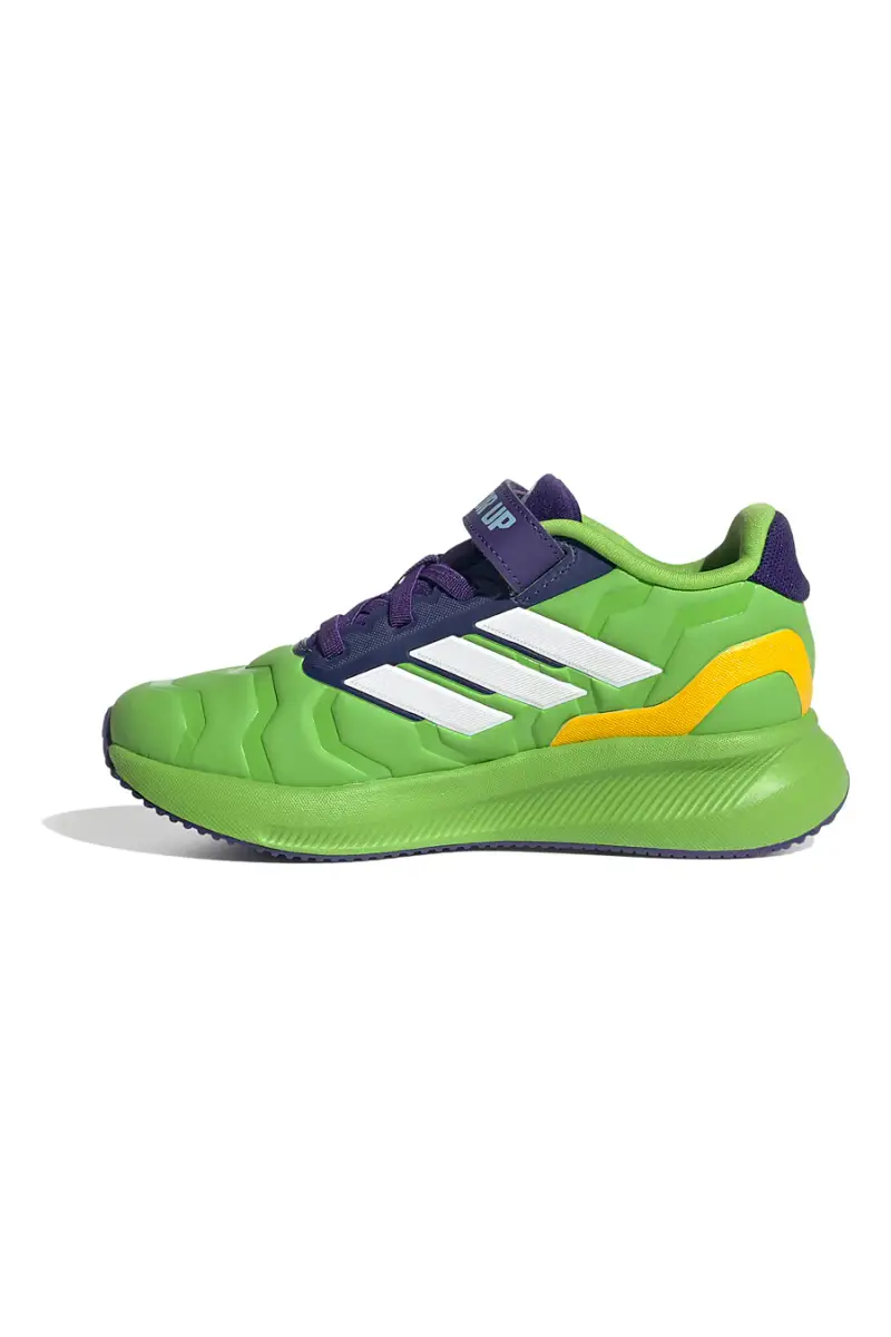 Scarpe da running verdi Iron Hulk con suola Cloudfoam Adidas Runfalcon 5 EL C [VERDE] miniatura 3