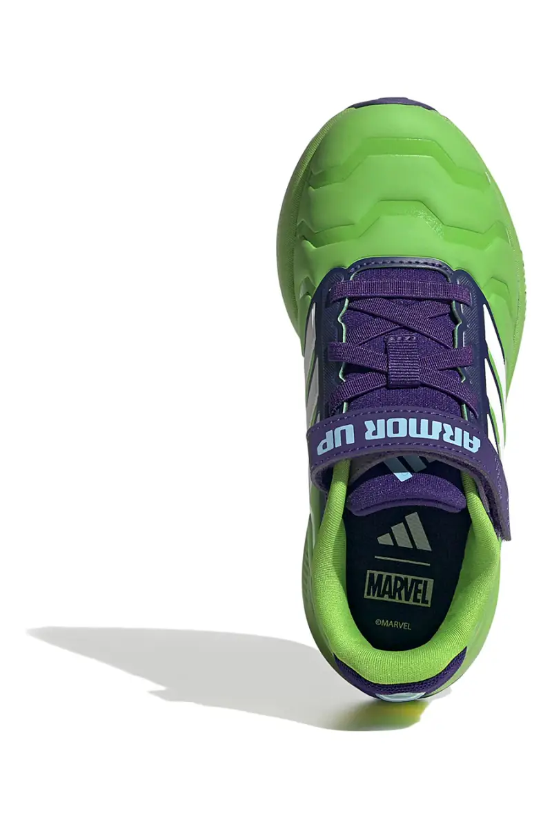 Scarpe da running verdi Iron Hulk con suola Cloudfoam Adidas Runfalcon 5 EL C [VERDE] miniatura 5