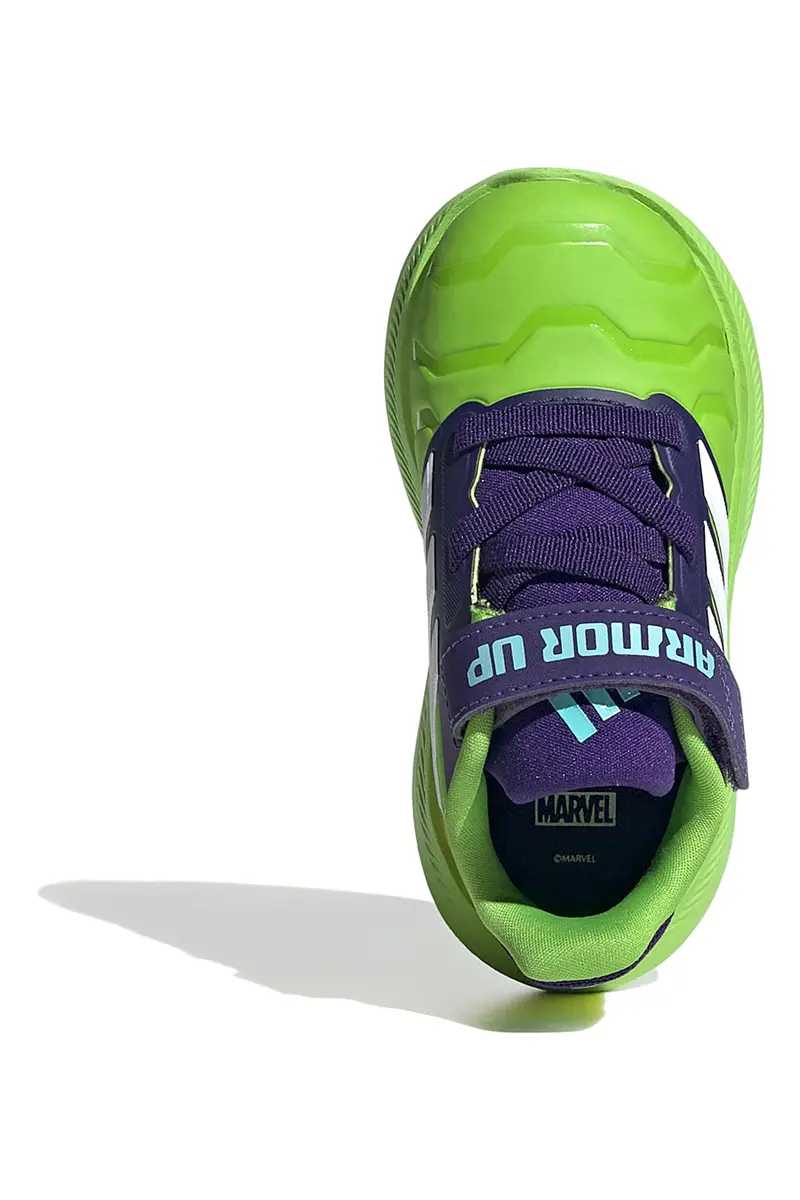 Scarpe da running verdi Iron Hulk con suola Cloudfoam Adidas Runfalcon 5 EL I [VERDE] miniatura 3