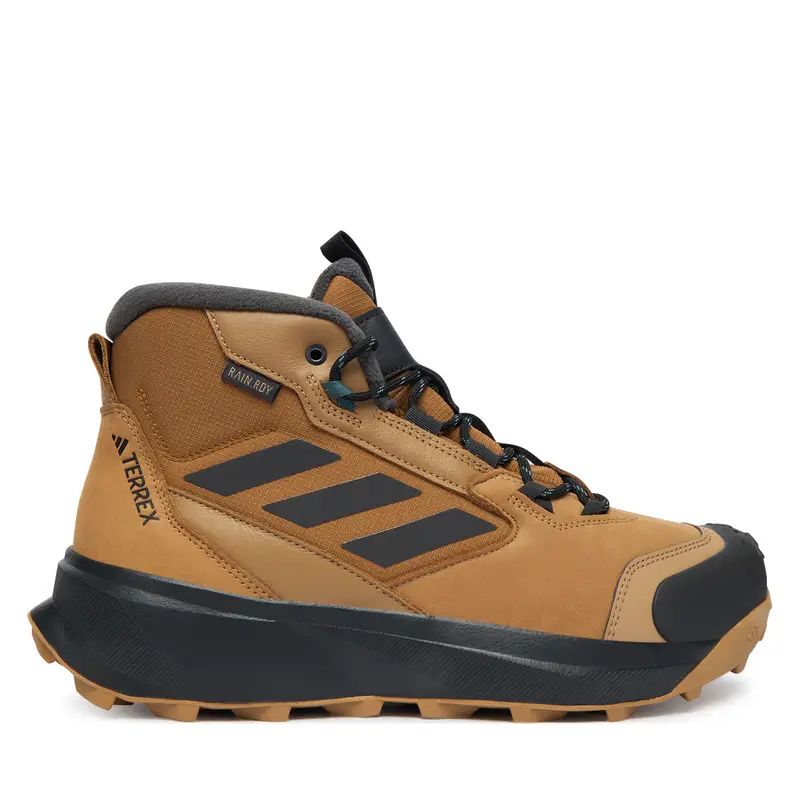 Scarpe da trekking adidas Terrex Winter Leather Mid Cut Rain Rdy Cold JR5297 Marrone