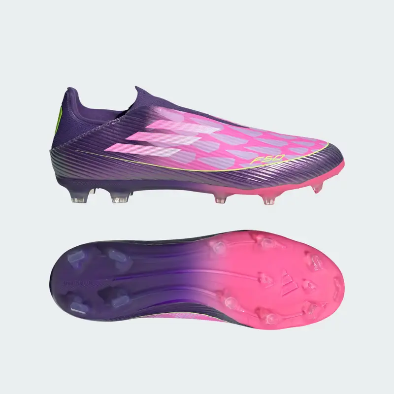 Scarpe F50 LEAGUE senza lacci per terreni naturali compatti Purple