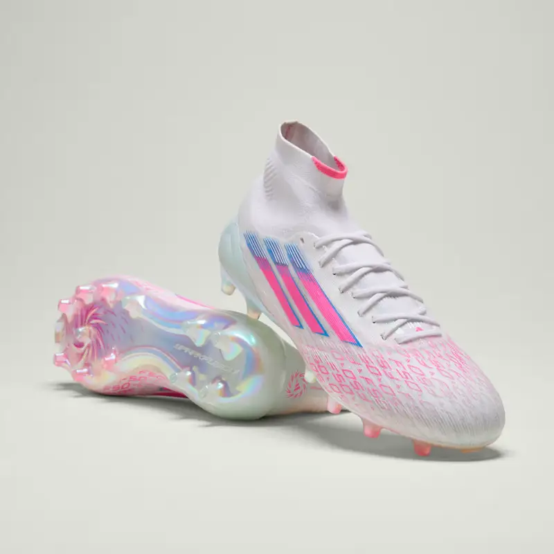 Scarpe F50 Sparkfusion Elite Mid per terreni compatti/erba artificiale Cloud White