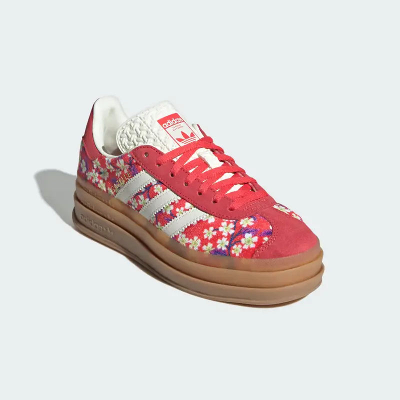Scarpe Gazelle Bold x Liberty London Kids Red miniatura 4