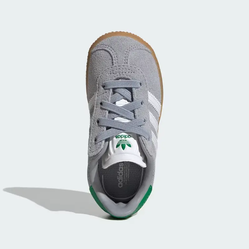 Scarpe Gazelle pratiche con lacci elasticizzati per bambini e bambine Halo Silver miniatura 2