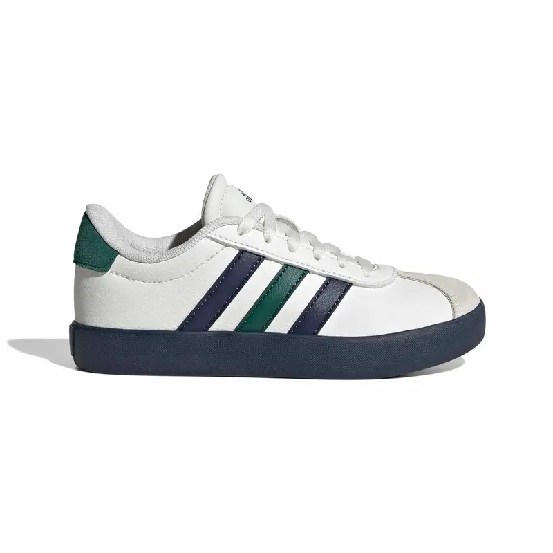 Scarpe in suede morbido per bambini adidas VL Court 3.0 Blanc