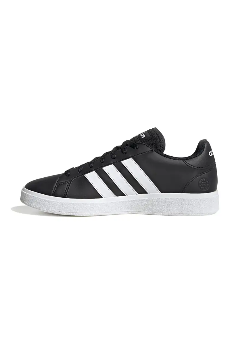 Scarpe nere con strisce bianche Adidas Grand Court Base 2 [NERO miniatura 3