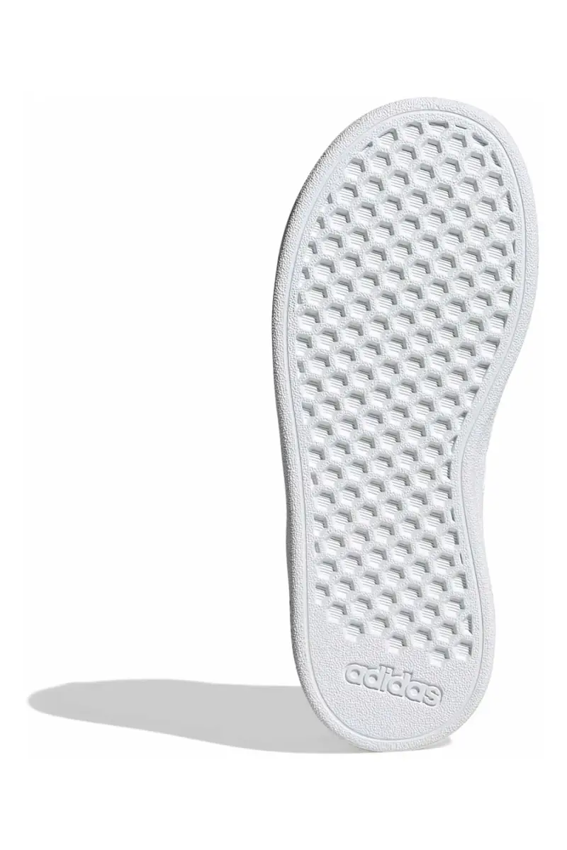 Scarpe nere con strisce bianche in materie sintetiche Adidas Grand Court 2 K [NERO] miniatura 5