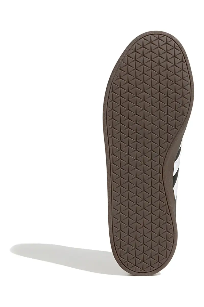 Scarpe nere con strisce bianche suola in gomma Adidas VL Court Base [NERO miniatura 5