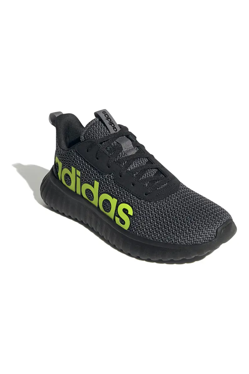 Scarpe nere con tomaia in mesh logo a contrasto Adidas Kaptir Base [NERO] miniatura 2