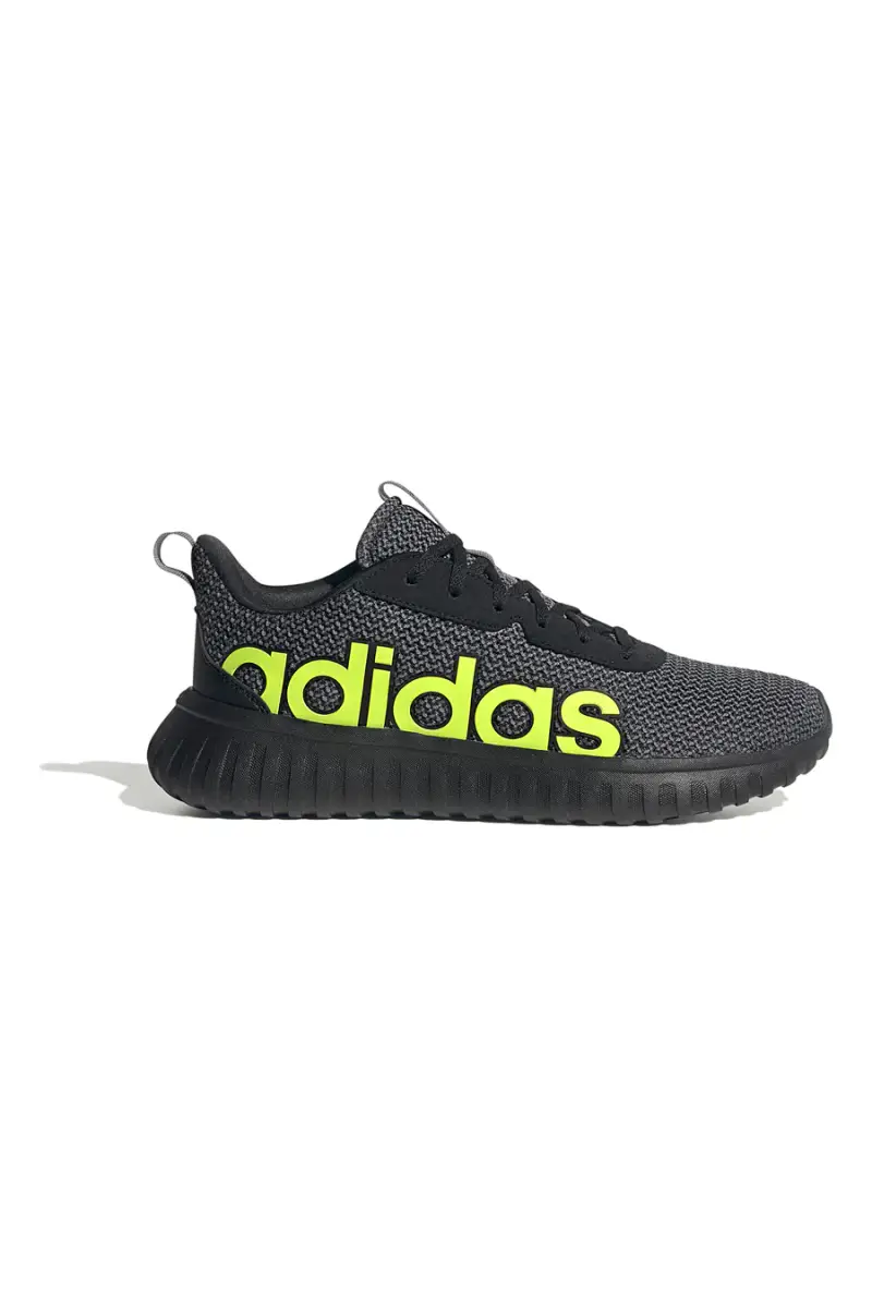 Scarpe nere con tomaia in mesh logo a contrasto Adidas Kaptir Base [NERO]