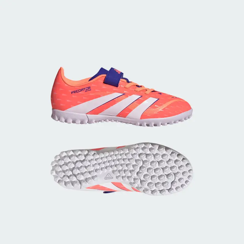 Scarpe Predator Club per erba sintetica Bambini Signal Coral