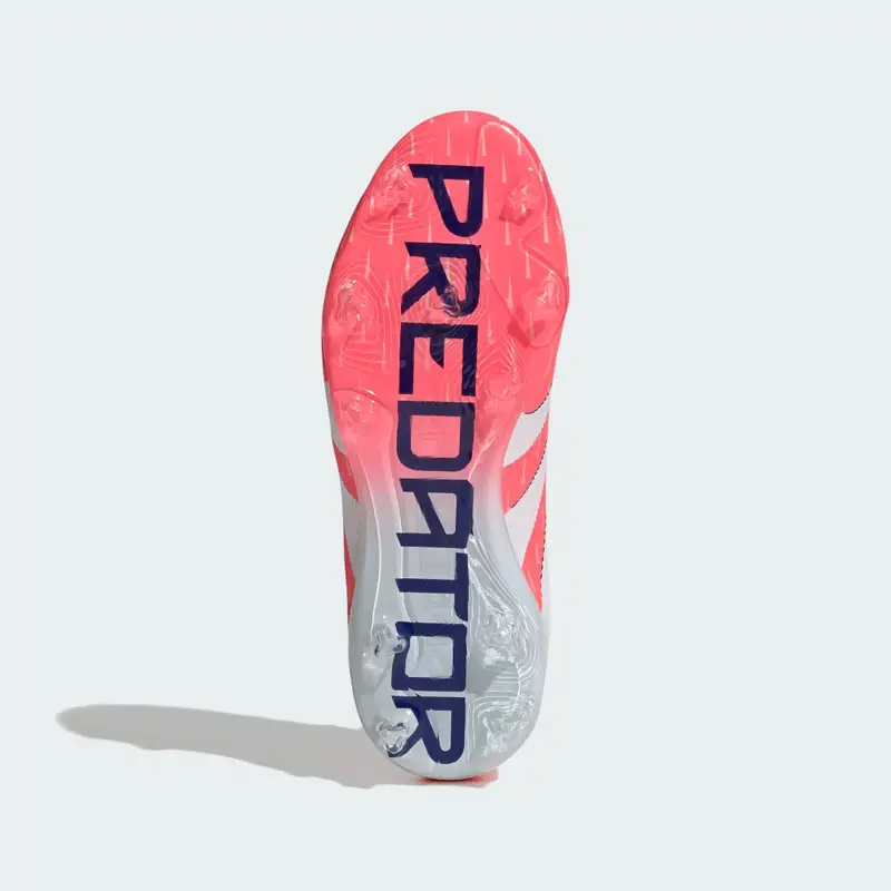 Scarpe Predator Elite junior senza lacci per terreni naturali compatti Signal Coral miniatura 4