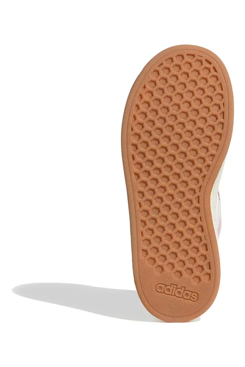 Scarpe rosa in suede con strisce bianche Adidas Grand Court 00s K [ROSA] miniatura 4